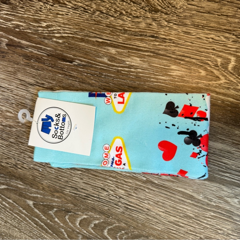 Women's Blue Vegas Themed Socks